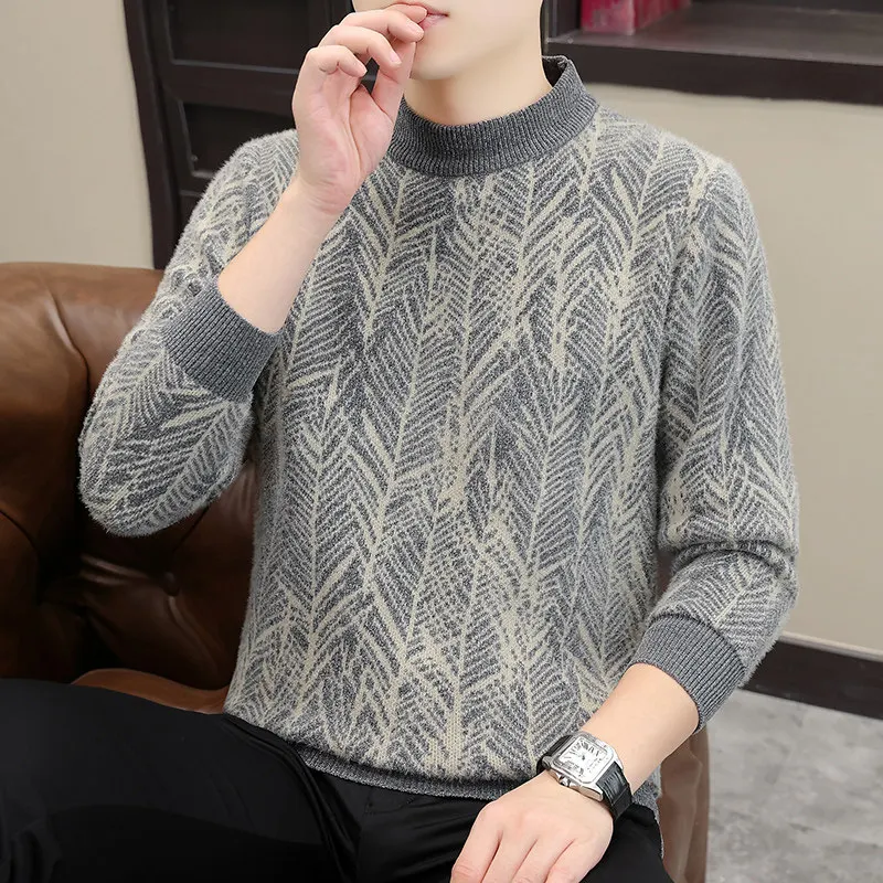 

Мужская теплая одежда Thiened Base irt, бархатный свитер из искусственной норки Snowy Camere, модный свитер 2025, новинка Sle Student Faion