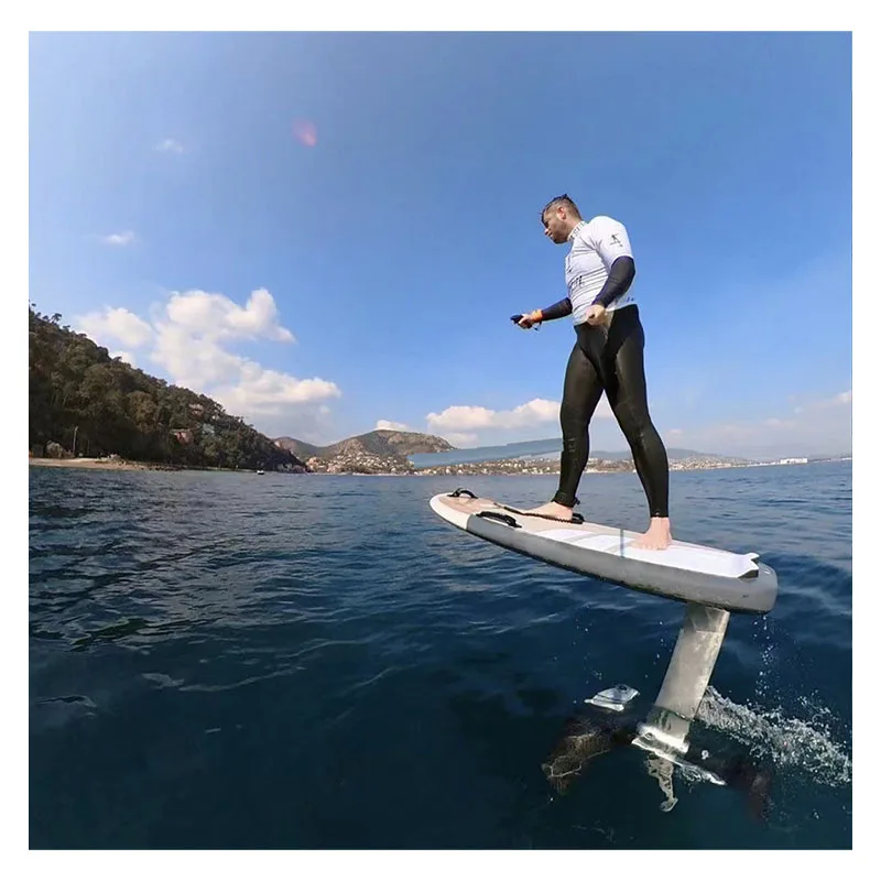 لوح ركوب الأمواج الكهربائي المخصص بالكامل من رقائق الكربون الإلكترونية Hydrofoil مع بطارية ومحرك Efoil لوح ركوب الأمواج