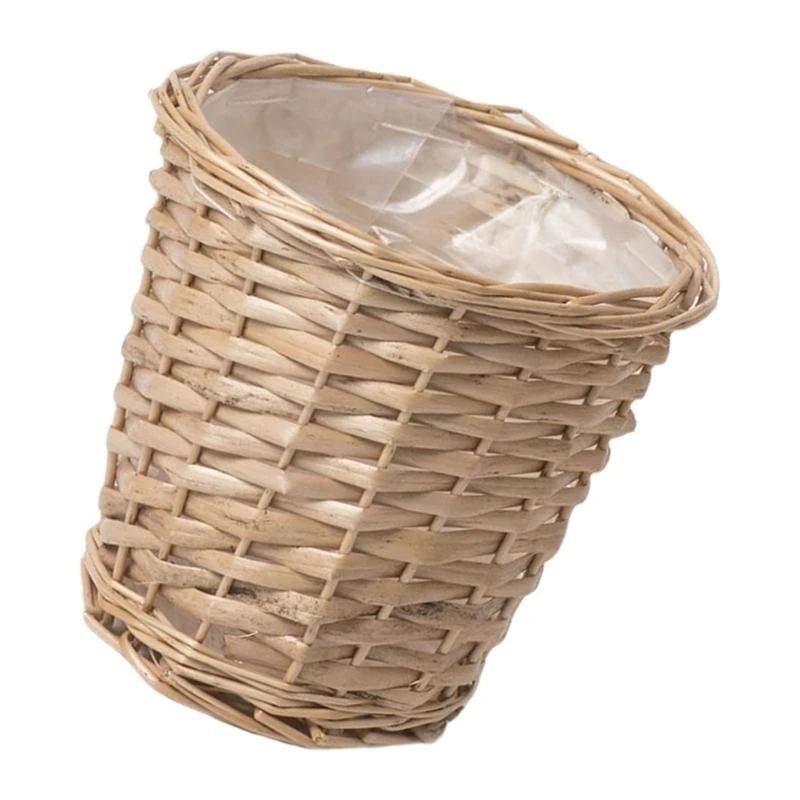   Handmade Flower Pot Woven Wicker Planter For Enhancing Living Space Decoration