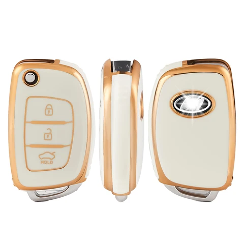 Мягкий чехол для автомобильного ключа с 3 кнопками для Hyundai IX35 IX45 IX25 I10 I20 I30 HB20 Sonata Verna Solaris Santa Elantra Mistra hyundai verna 2007 отзывы - №4