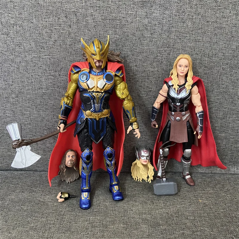 Marvel Legends Thor: Love and Thunder Actionfigur Lady Thor Jane Foster Korg BAF Mighty Wave THOR Geschenk 6" Sammlungsmodellspielzeug