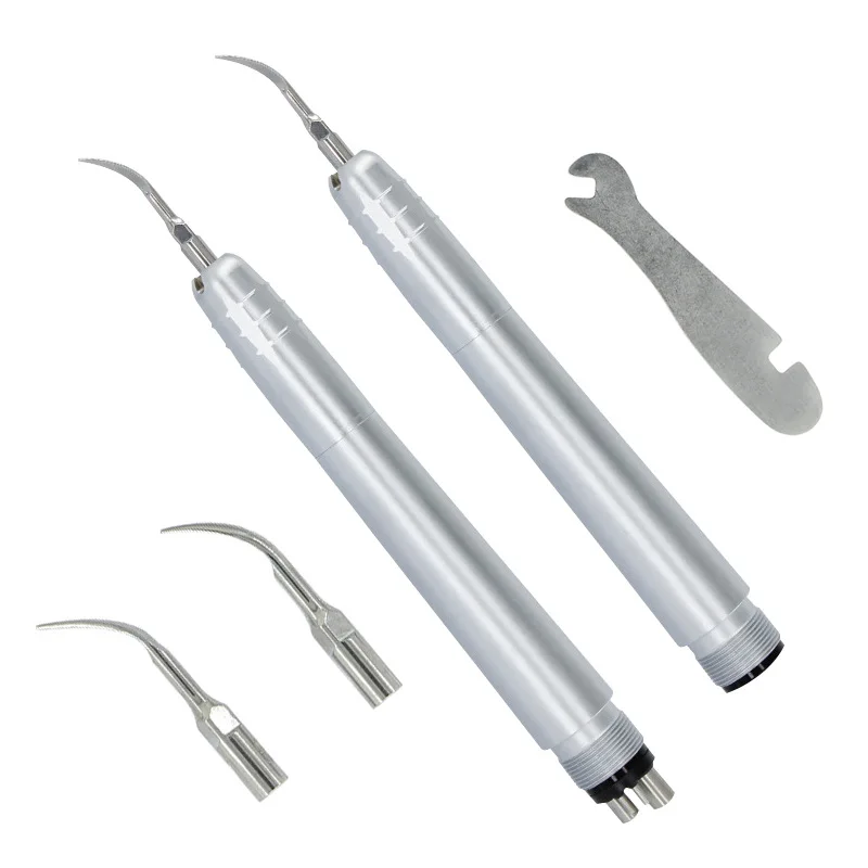 Dentals Ultrasonic Pneumatic Scaling Machine 2/4 Hole Handle Work Tip Plate Hand Tools Oral Instrument Material Tartar Removal