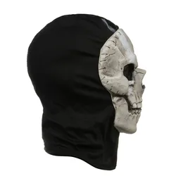 Máscara de calavera fantasma de látex para cosplay terror
