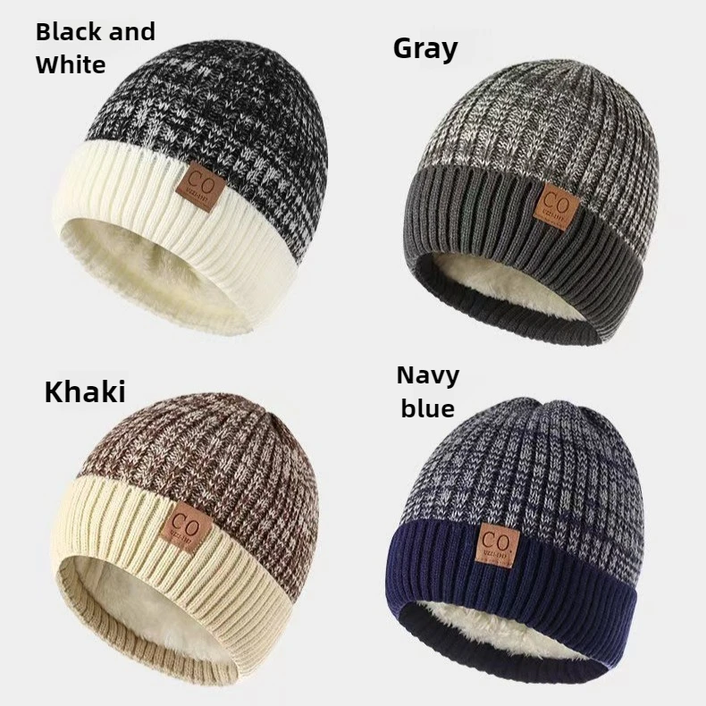 للجنسين قبعة شتوية سميكة دافئة بسط بطانة ناعمة خفيفة الوزن قبعة الطقس البارد الرجال النساء الأسود هدية الكريسماس #3