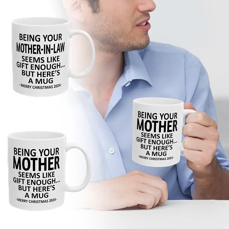 Mother in Law Coffee Mugs Practical Ceramic Tea Cups Travel Coffee Mug Coffee Tumbler Cup Creative Porcelain Tea Mug for Coffee