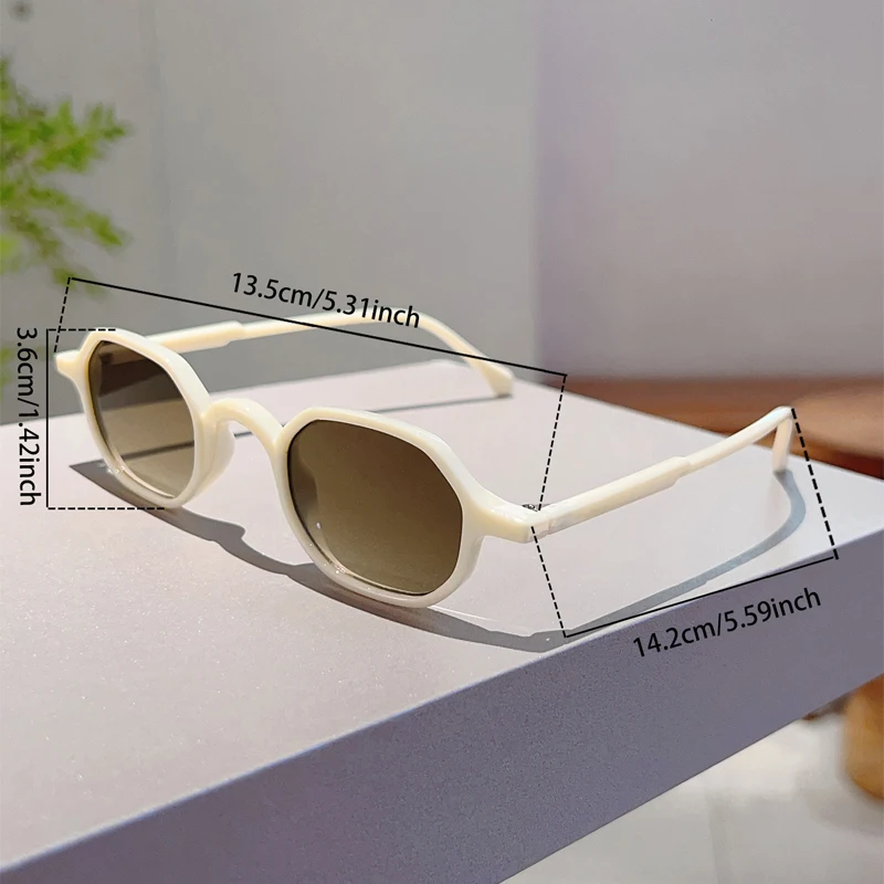 KAMMPT Vintage Ovale Zonnebril Mannen Mode Multi-color Outdoor Shades Vrouwen Trendy Retro Koreaanse Stijl Casual Decor Zonnebril