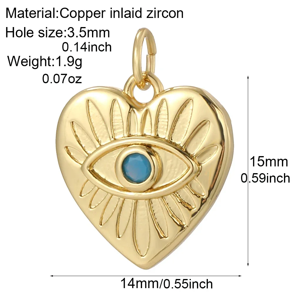 Cute Heart-shaped Charms for Jewelry Making Supplies DIY Earrings Necklace Bracelet Key Pendant Sweet and Romantic Style image 6