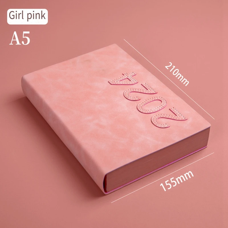 2024 Schedule This Self-Discipline Punch Time Management Daily Plan This Efficiency Manual Calendar Notepad