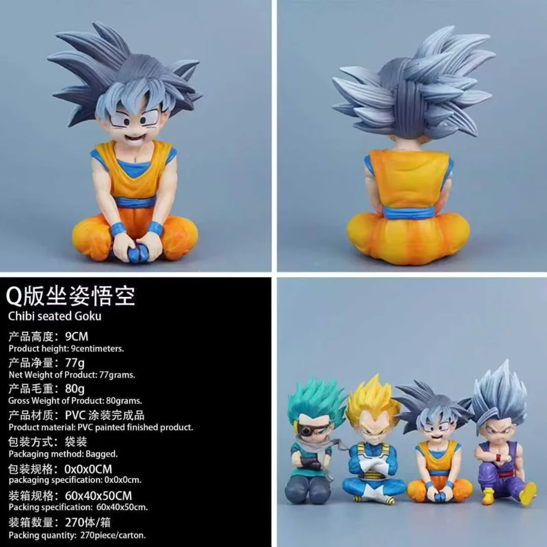9cm Dragon Ball Anime Figure Daima Goku Vegeta Granola Gohan Action Mini Figures Pvc Statue Collection Model Toys Christmas Gift