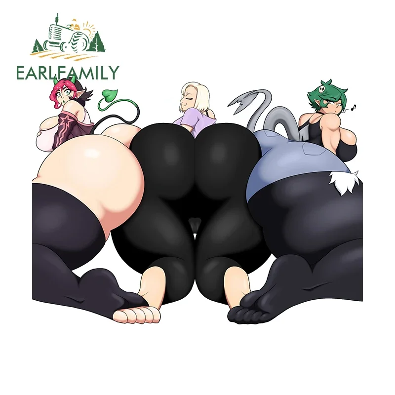 

EARLFAMILY несколько девочек хентай сексуальная задница фанарт авто украшения водостойкие наклейки для скейтборда холодильник суккуб автомобильные наклейки