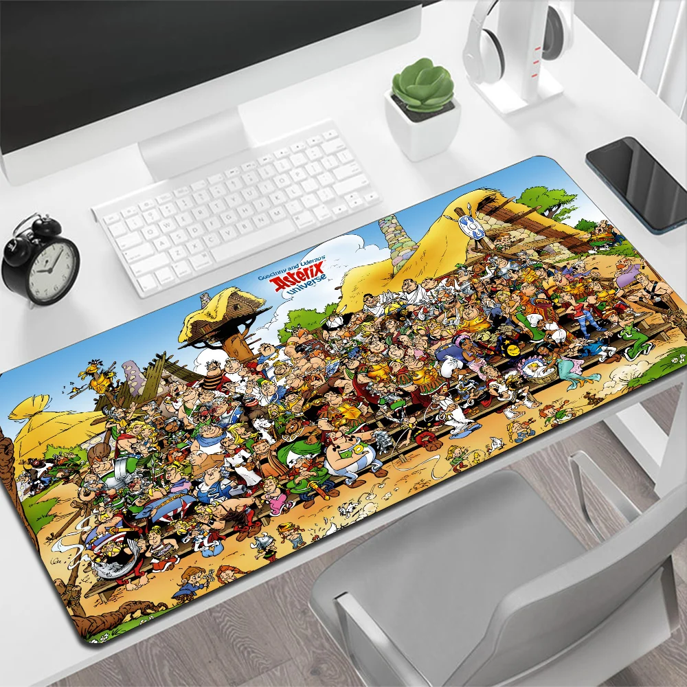 Grand tapis de souris Asterix Obélix, tapis de souris de jeu, PC Gamer, ordinateur, polymères, grand tapis, média, clavier, bureau