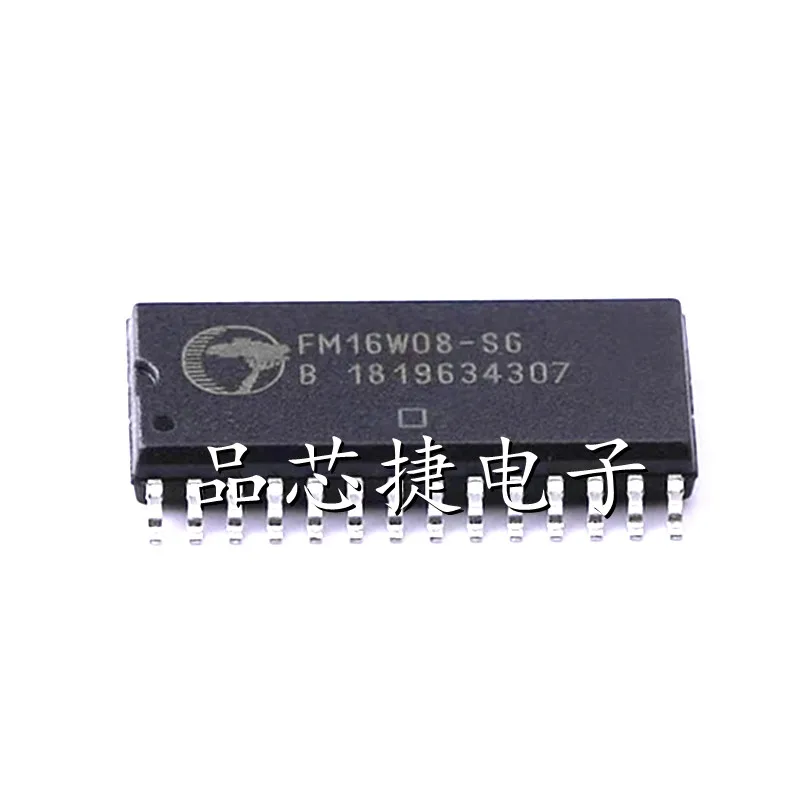 

5pcs/Lot FM16W08-SGTR Marking FM16W08-SG SOIC-28 64-Kbit (8 K × 8) Wide Voltage Bytewide F-RAM Memory