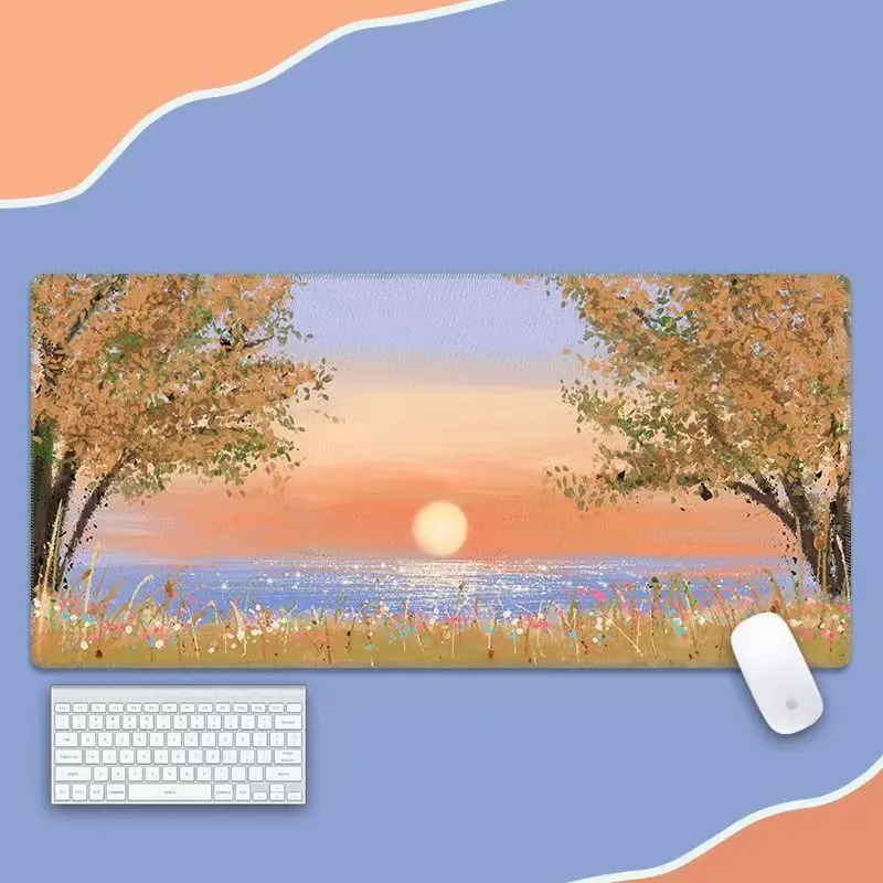 Art Table Mouse Carpet Setup Gamer Accessories Pad on The Table Laptop Anime Mouse Mats Kawaii Gaming Keyboard Pad Rug Desk Mat