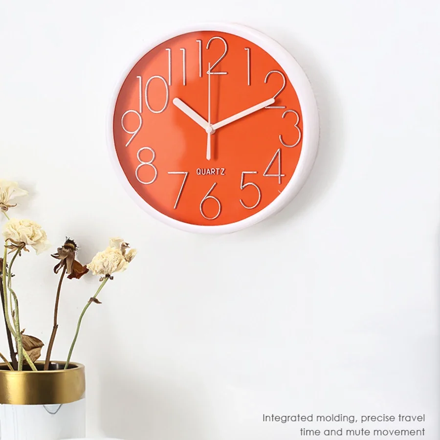 

Modern Metal Wall Clock Living Room Kitchen Creative Living Room Minimalist Fashion Waterproof Watches Orologio Da Parete Decor