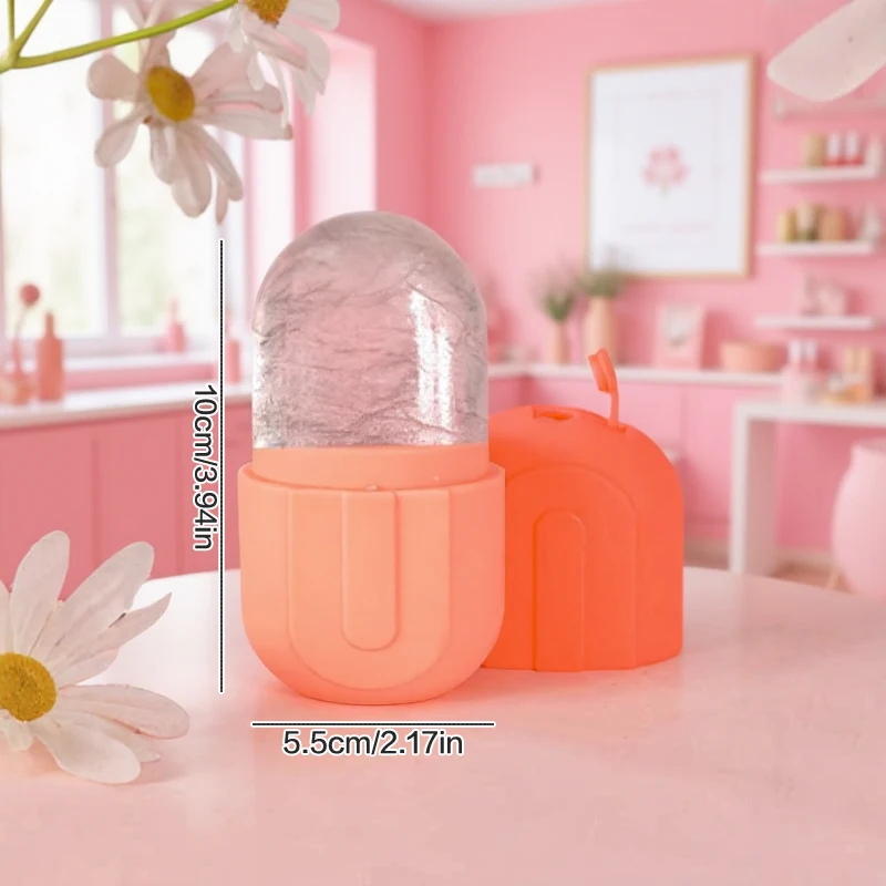 Beauty Massage Silicone Ice Mold Facial Cold Compress Ice Roller For Face And Eyes Cooling And Firming Facial Skin Care Tool