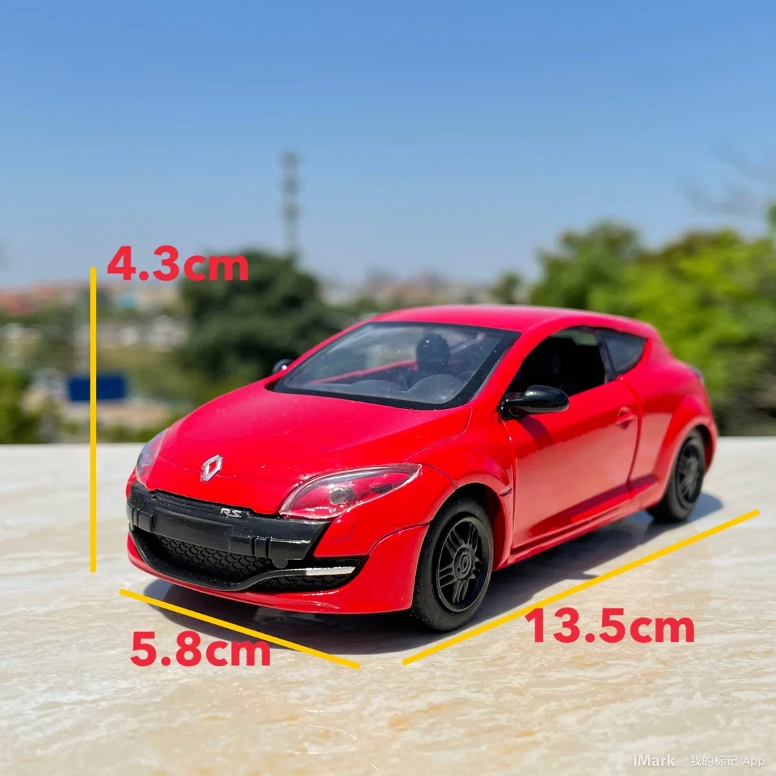 New arrival red special die cast metal 1:32 Renault Megane RS auto furniture showcase collection model toys for children