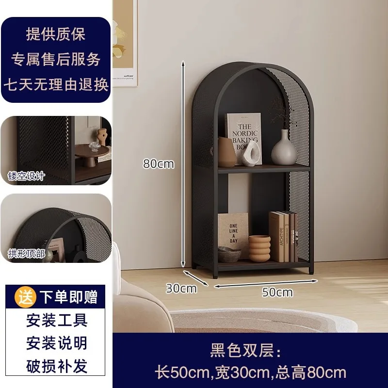 رف كتب منزلي مصنوع من الحديد المطاوع رف أرضي مقابل رف عرض الحائط رف كتب صور للأطفال في غرفة النوم #6