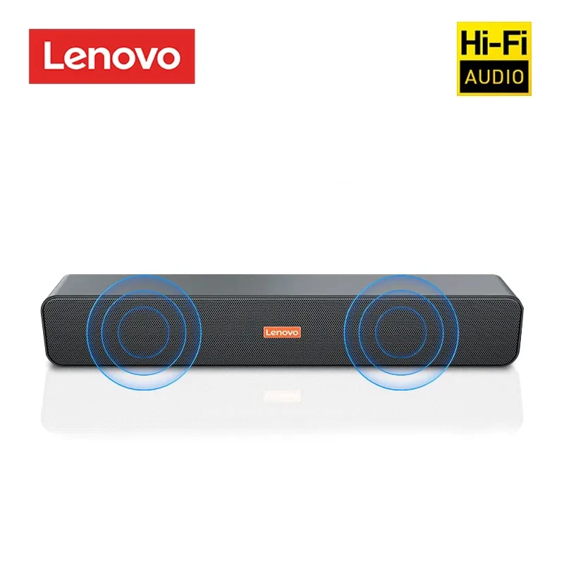 Original LENOVO Computer Audio BMS09 Wired Speakers Home Portable Desktop Woofer USB Power Supply HIFI Sound Subwoofer Stereo