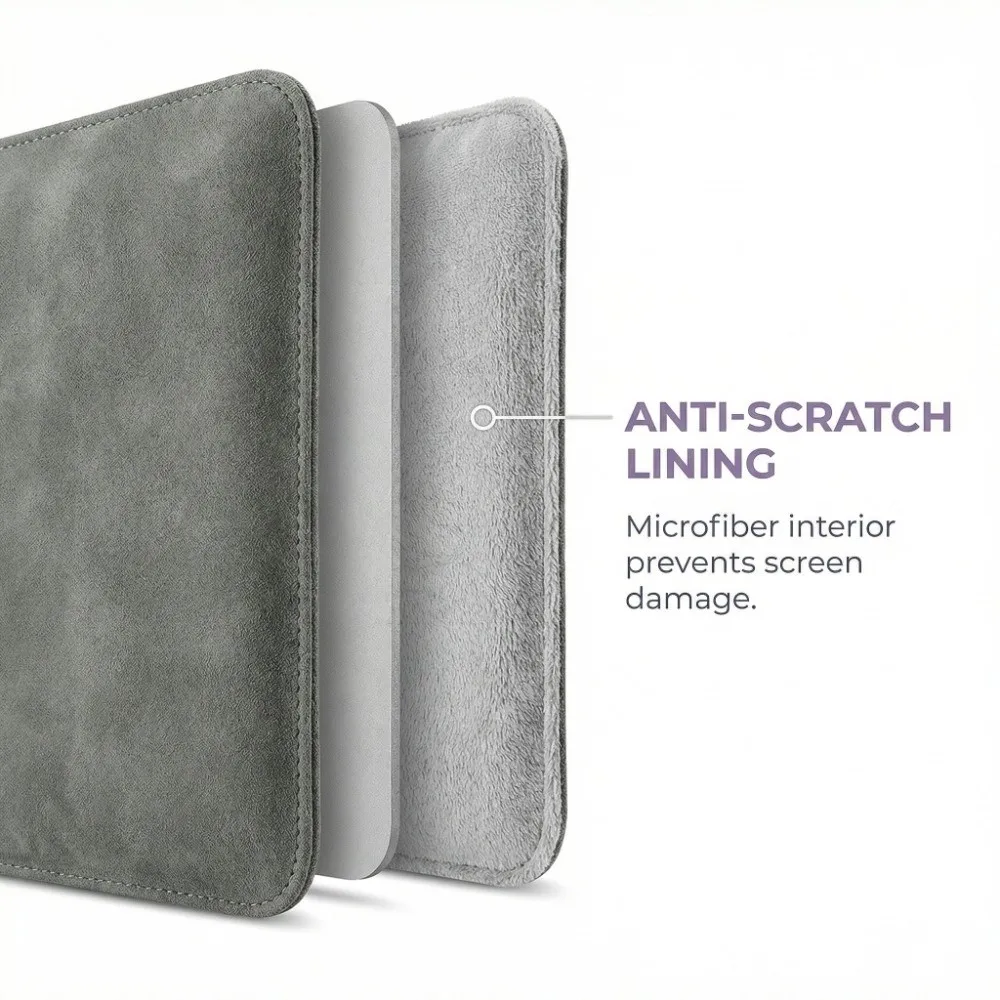 6.8 7 10.2 inch e-Reader Sleeve 10/11/12th Generation Ultra Slim Carrying Case PU Leather for Kindle Paperwhite/Colorsoft/Scribe