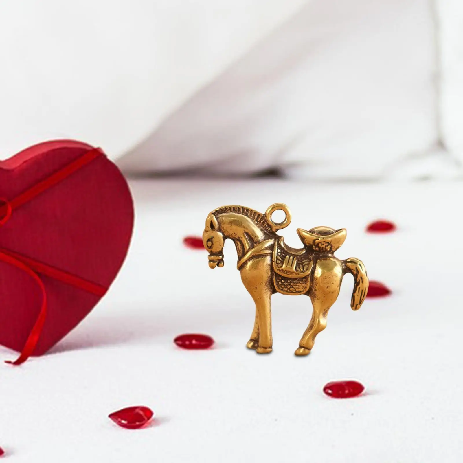 Horse Statue Desktop Ornaments Miniatures Figurines Animal Ornaments Horse Sculpture for Home Bedroom Living Room Car Cafe