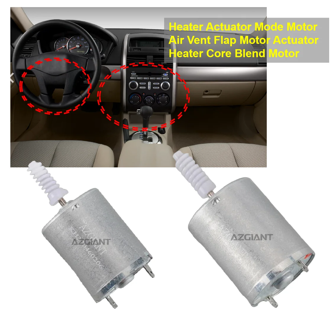 

for Mitsubishi Galant Honda civic Camry Heater Actuator Mode Motor Heater Vent Flap Control Actuator Behind dashboard side