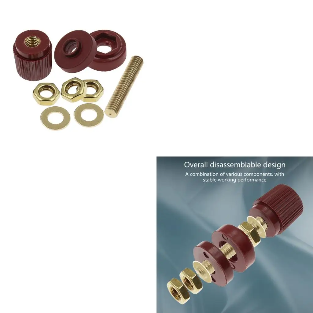 XA6H Brass Battery Cable Terminals 6mm/8mm Copper for Automotive Applications