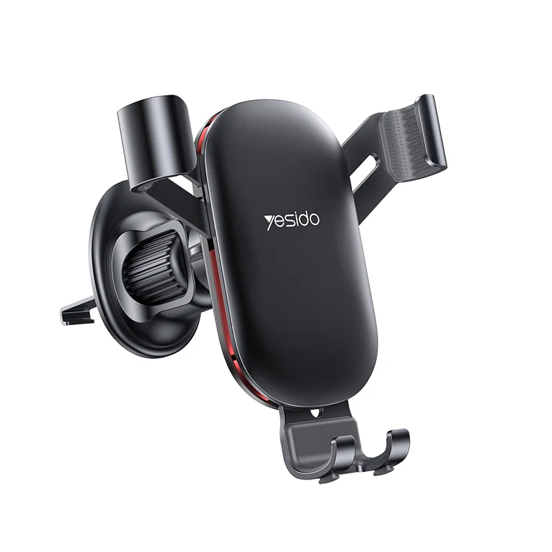 

C243 Yesido Aluminum Alloy Bionic Hawksbill Hooks Retractable Design Air Vent Gravity Cell Phone Holder
