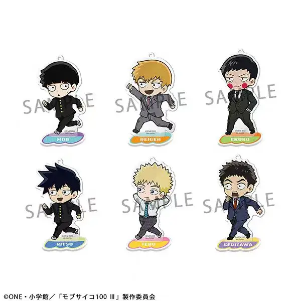 Anime Mob Psycho 100 Kageyama Shigeo Reigen Arataka Cosplay Cartoon Acrylic Indicative Board Mould Part Standing Sign Xmas Gift