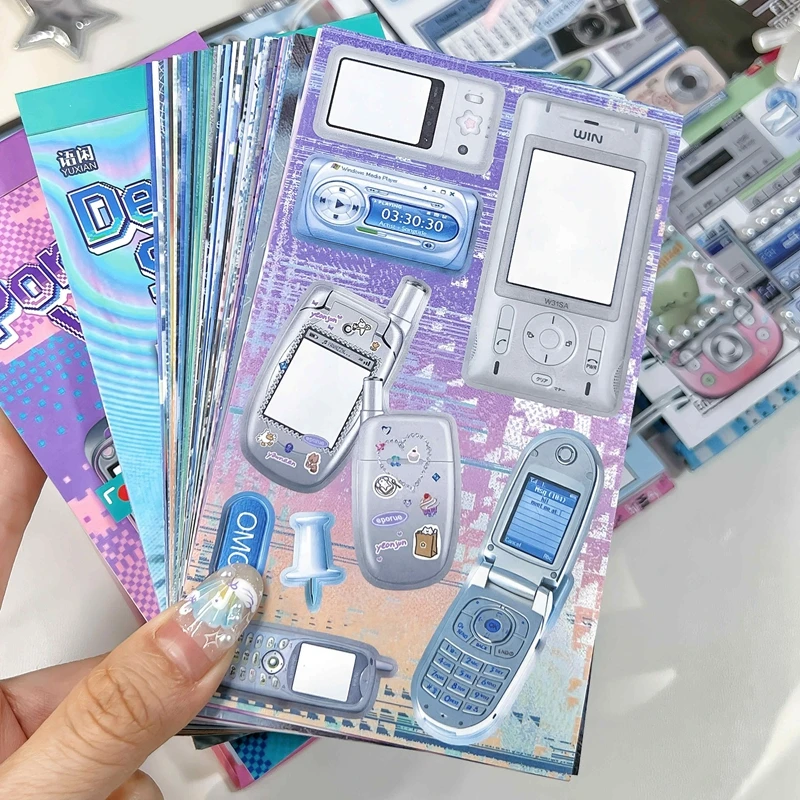20 Sheets New Ins Cute Y2K Sticker Book Writable Sticky Notes Girl Journal Phone Case DIY Scrapbook Kawaii Decoration Stickers