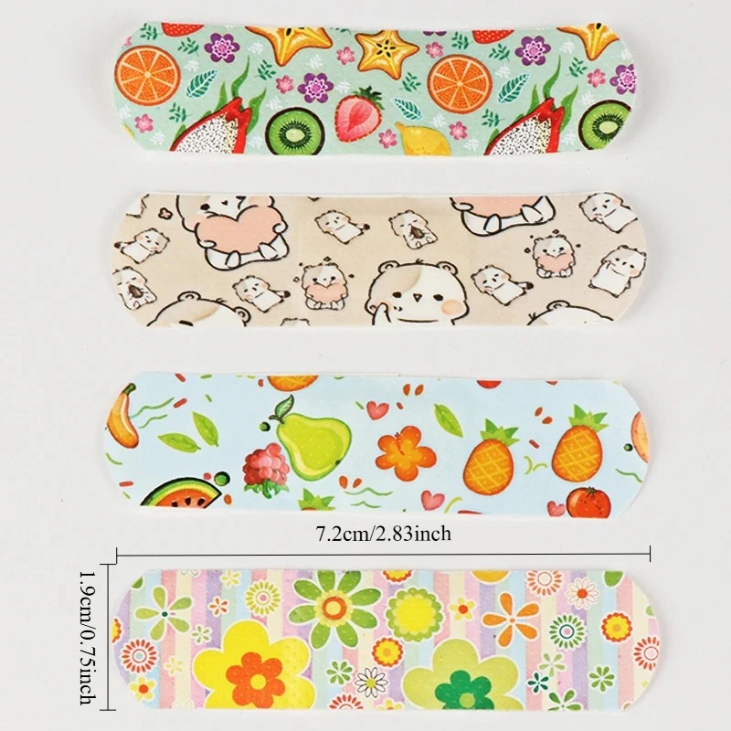 30/50/80/100Pcs  Cartoon Band Aid for Children Kids Skin Vaccine Injection Hole Patch Wound Plaster Kawaii Adhesive Bandages C66