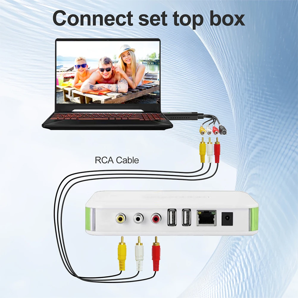 USB 2.0 بطاقة التقاط الفيديو VHS TV DVD VCR VHS إلى محول رقمي فيديو المنتزع USB 2.0 إلى AV محول التقاط الفيديو لنظام التشغيل Mac/PC