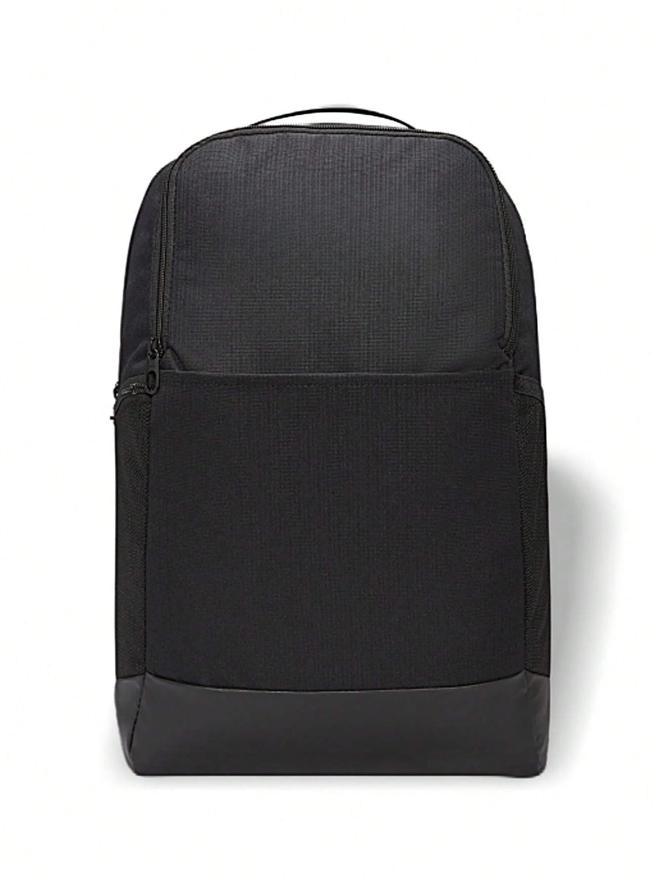 

Unisex Backpack Solid Logo Versatile Easy To Wash Lightweight Durable Sports Outdoor Travel School Daily Unisex Black
