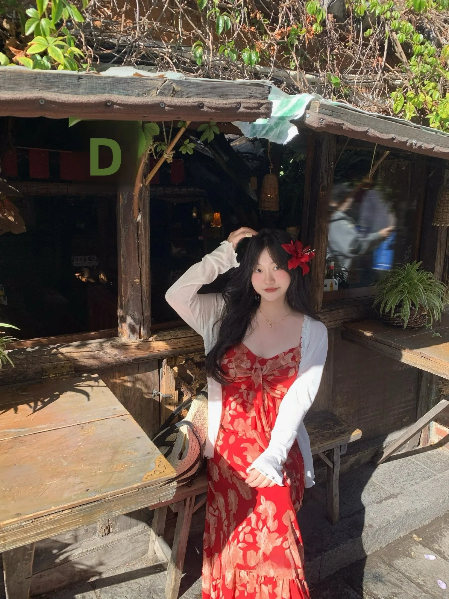 

Gold-Infused Print Halter Dress Women's Slim Fit Long Dress Spring Summer New Style Knot Design Vintage Style A-Line Skirt