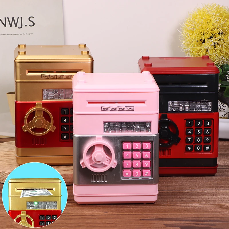 1 قطعة حصالة على شكل حيوان صندوق المال الإبداعي التلقائي عملات آمنة صغيرة النقدية توفير المال إيداع الأوراق النقدية ديكور سطح المكتب #3