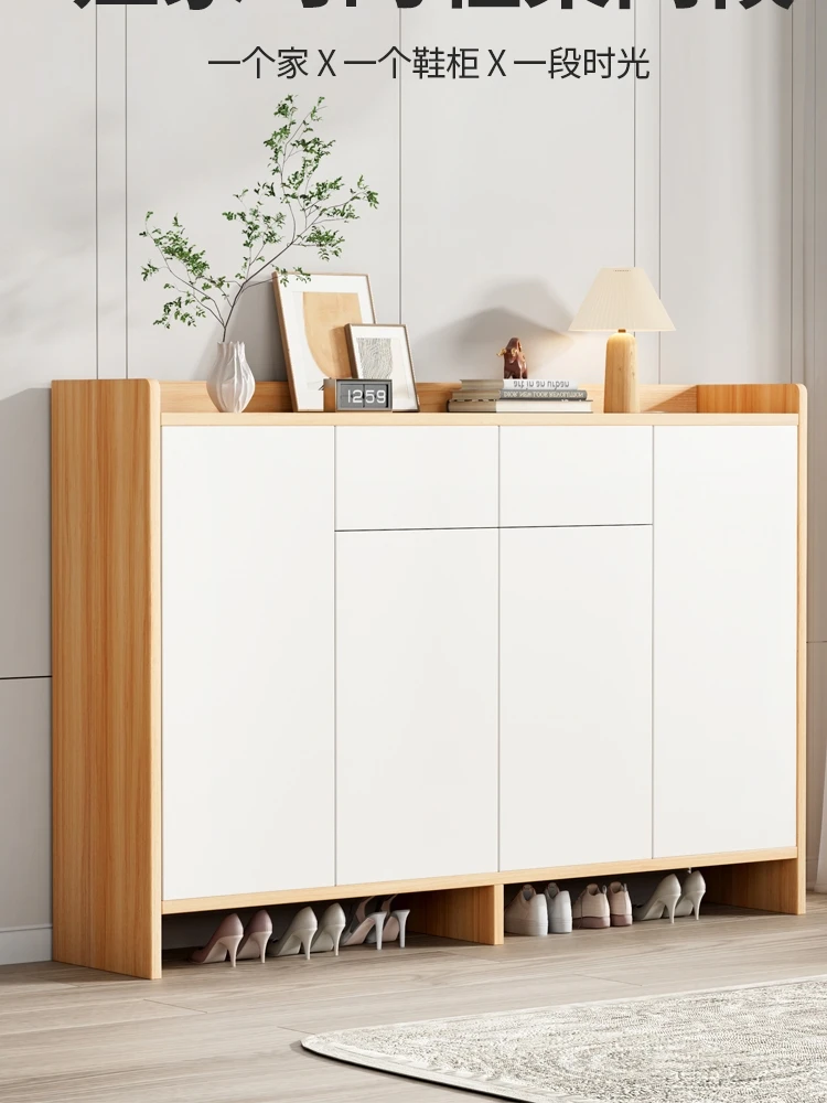 

Solid wood shoe cabinets, shoe racks, household hall cabinets, environmentally-friendly household lockers with drawers,