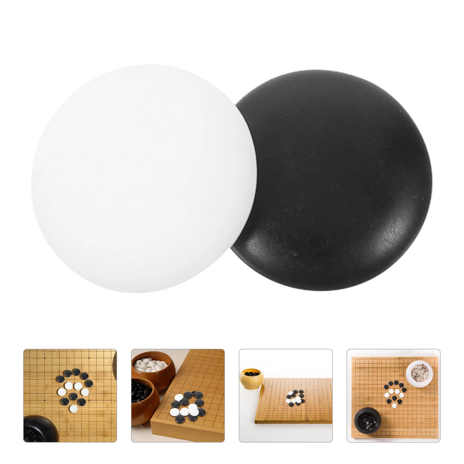

360pcs Go Chess Discs 1.8cm Resin Beads Smooth Flat Stones Game Craft Chess Piece Accessories Colorful