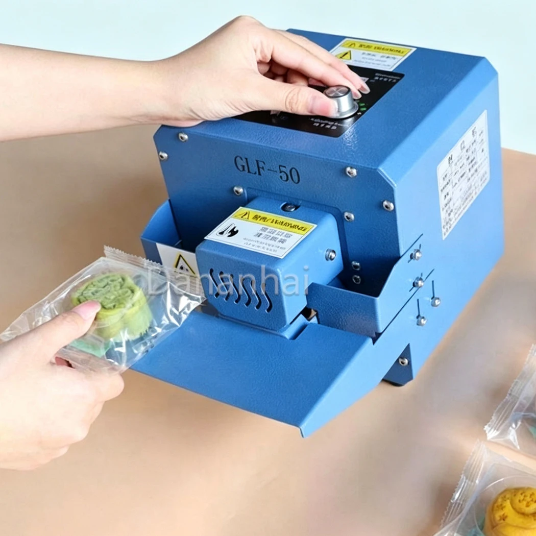 Pouch Sealing Machine Continuous Roller Sealer For Food Retail Plastic Bag Packaging Operation