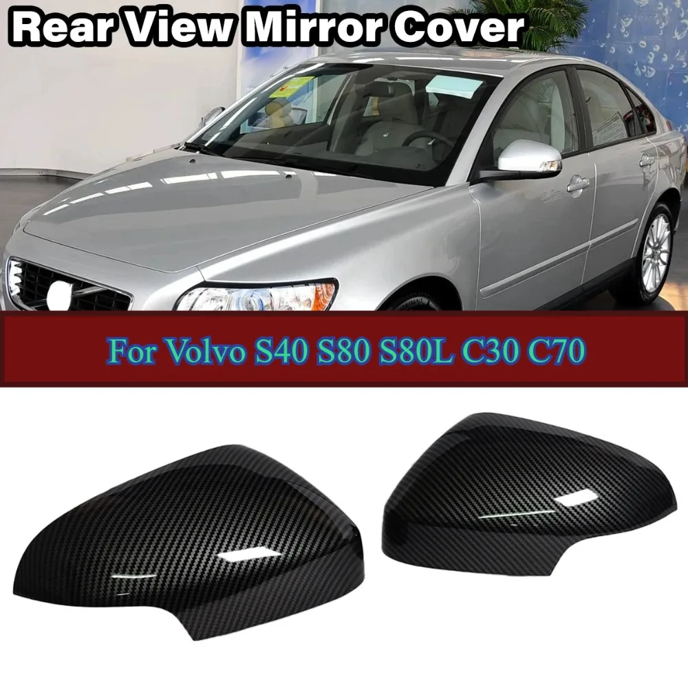 

Car Side Replacement Rearview Mirror Cover For Volvo S40 S80 S80L C30 C70 V70 2009-2012 39850553 39850533 Mirror Caps Trims