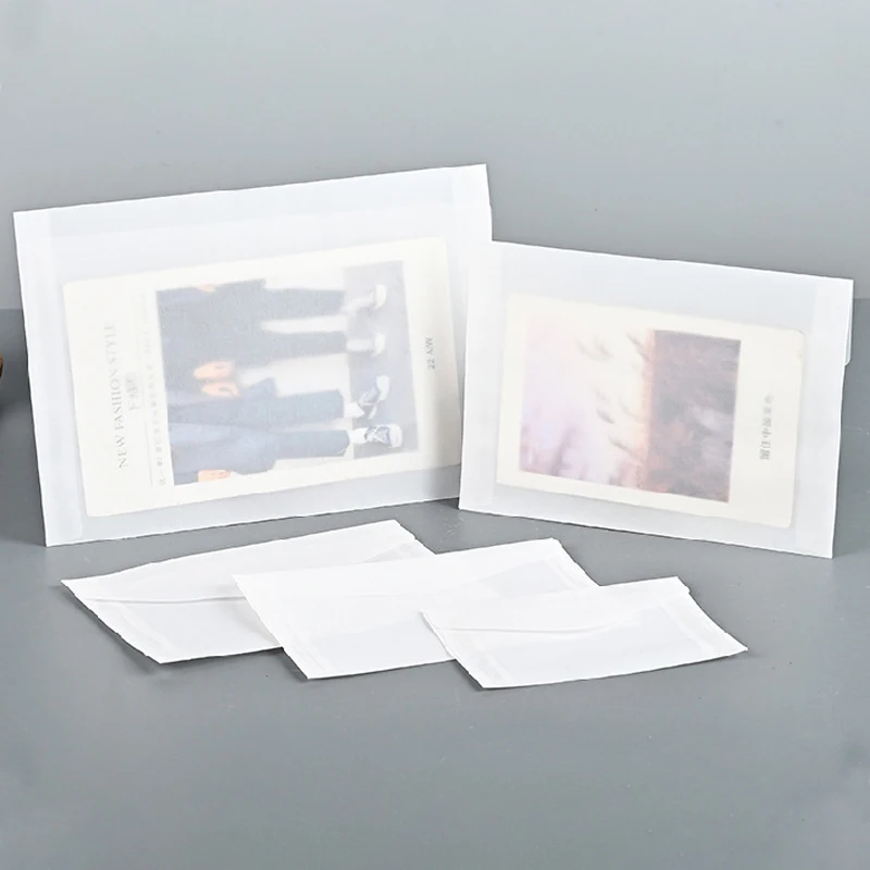 50pcs/Lots 22x15.5cm Blank Translucent Envelopes for Invitations Postcards Thicken Sulfuric Acid 120GSM Paper Wedding Business