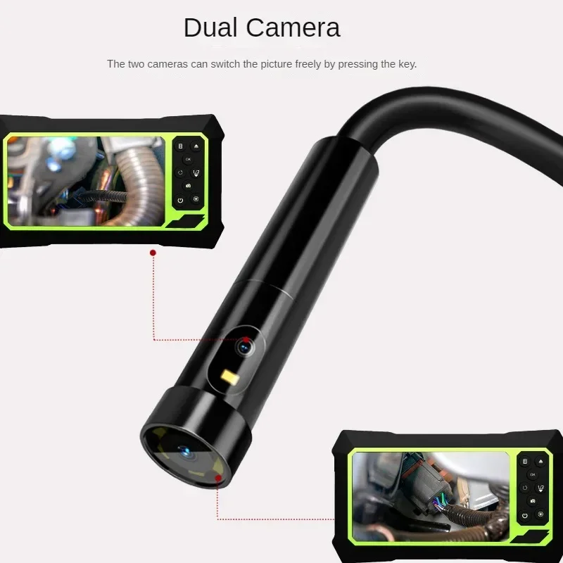 Endoscope engine high-definition dual-lens electronic auto repair pipeline industrial inspection waterproof probe