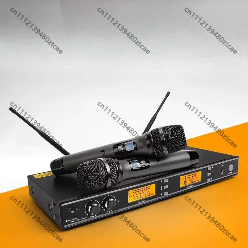 One‑to‑Two Portable Wireless Handheld Microphone Set Durable Mic Equipment For Home Karaoke KTV Outdoor Stage Live Show