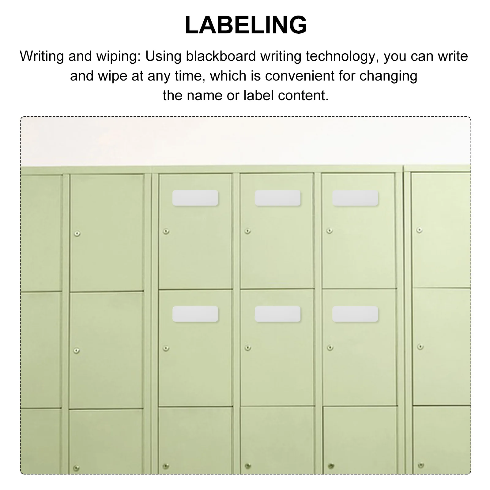 

54Pcs Magnetic Dry Erase Labels Writable Name Tags for Office Classroom Whiteboard Refrigerator Multifunction Magnetic Tags