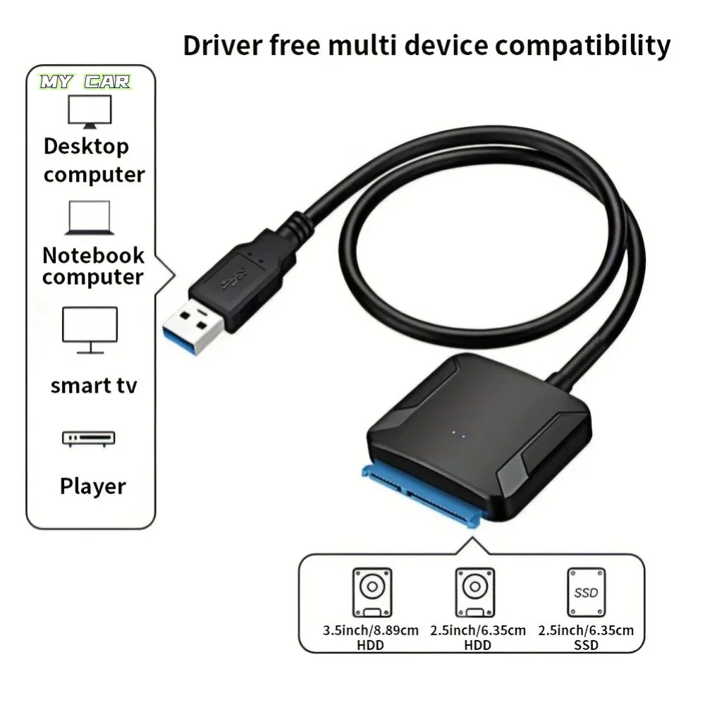 

Линия USB 3.0 к SATA Адаптер USB 3.0 к SATA Легкий диск Линейный преобразователь Кабель Линейный адаптер Кабели USB3.0 SATA
