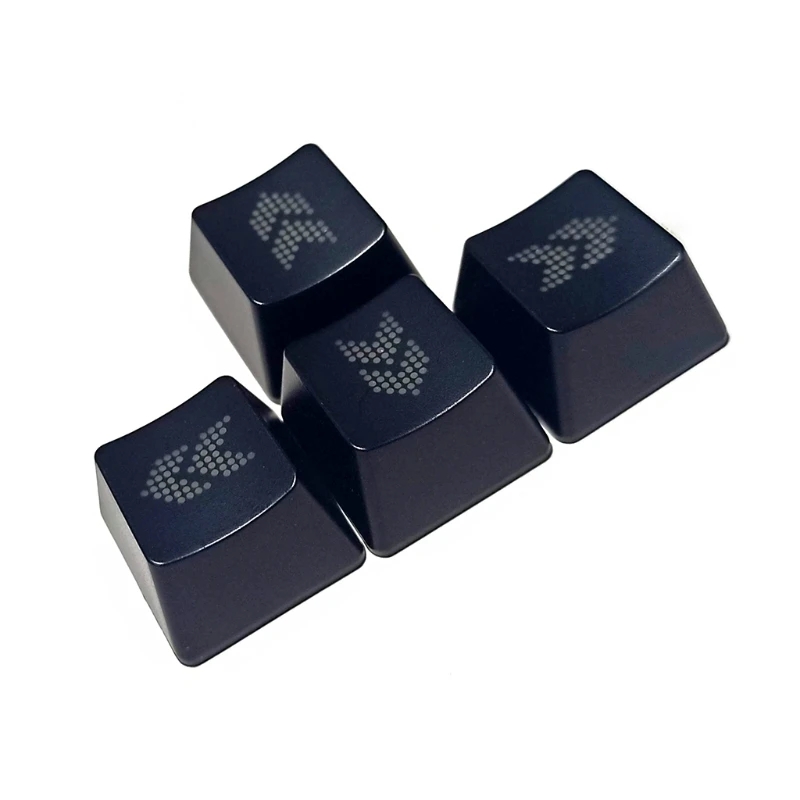 652F Durable ABS Direction Arrows Keys Keycaps OEM Profile Translucent Keycap Replacement for Mechanical Keyboard 4Keys/Set