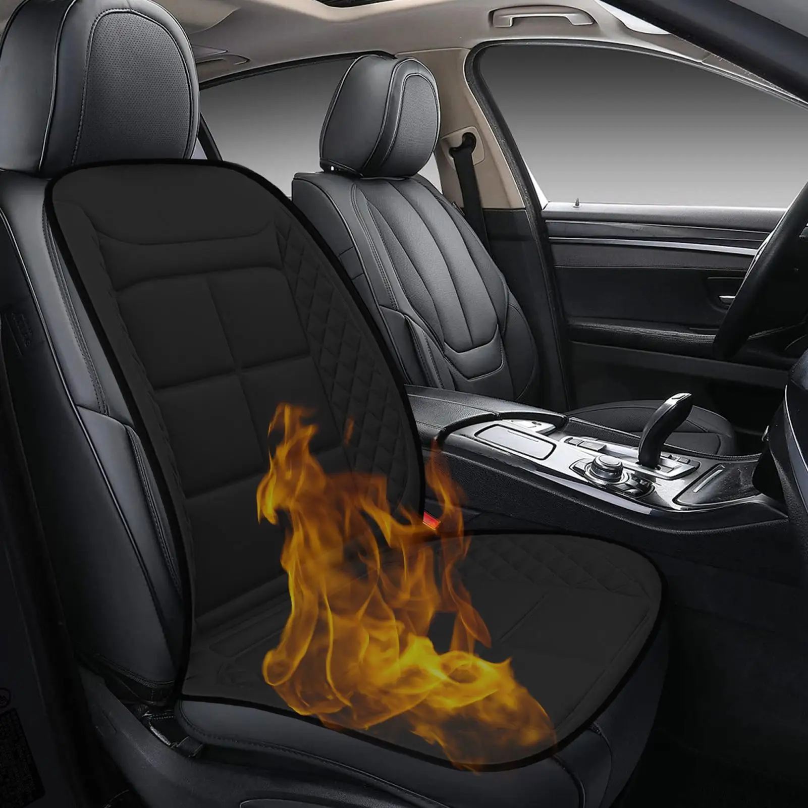 

Car Heated Seat Warmers Warming Seat Cover For Car Cold Weather Adjustable Automotive Chair Warming Device For RV SUV Sedan