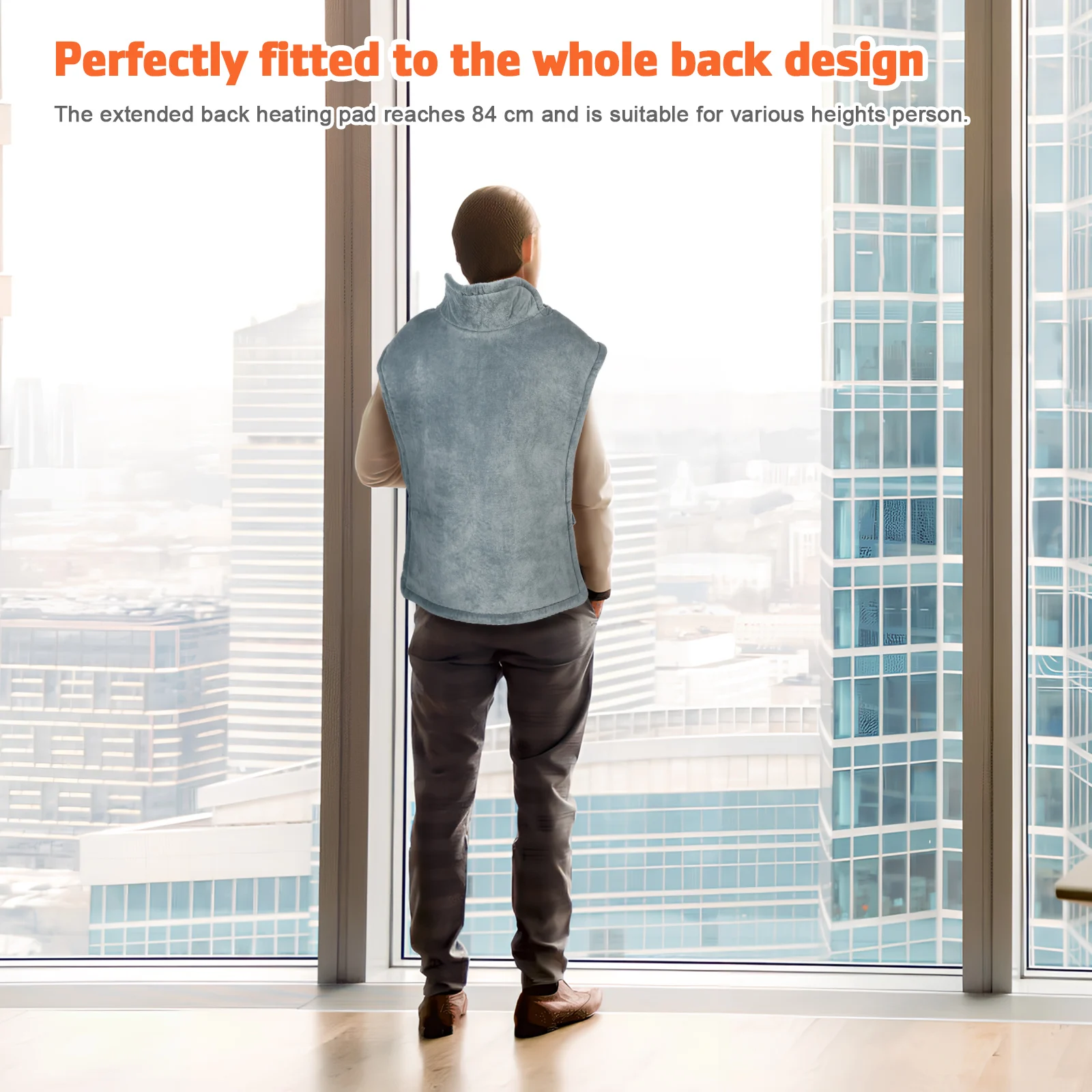 

Electric Heated Shawl Back Warmer Heating Pad for Neck Shoulders Multi Functional Warmth Electric Blanket Instant Heat