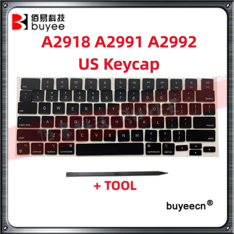 Laptop For MacBook Pro A2918 A2991 A2992 Keycaps Keys Cap Keyboard US UK France German Czech Arabic Swiss Spanish Korean