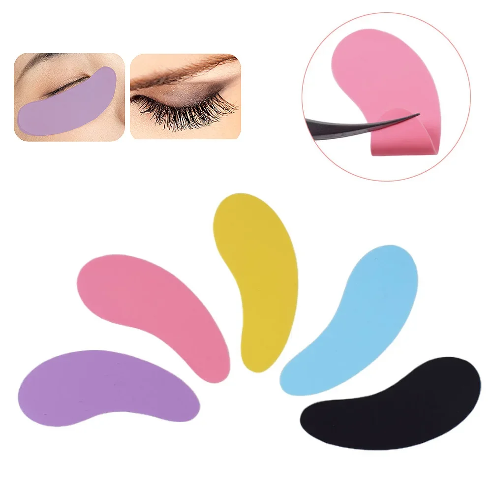 New Reusable 1Pair Eye Pads Silicone Stripe Lash Lift Eyelash Extension Hydrogel Patches Under Eye Gel Patch Makeup Tools