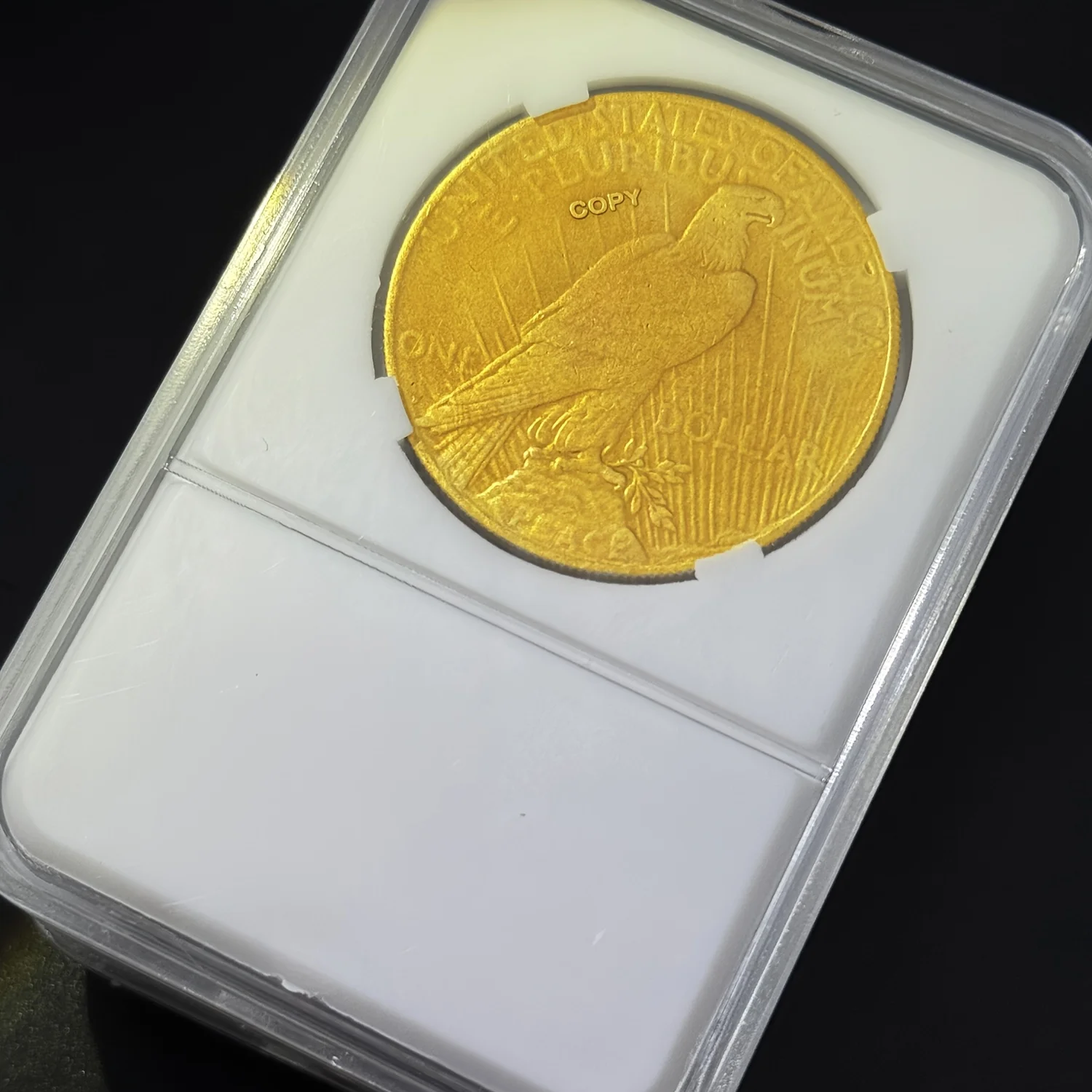 الولايات المتحدة 1921 1922 1927 تمثال الحرية حمامة السلام الذهب محاصر نسخة عملات ديكور المنزل عرض العناصر هدايا عيد الميلاد