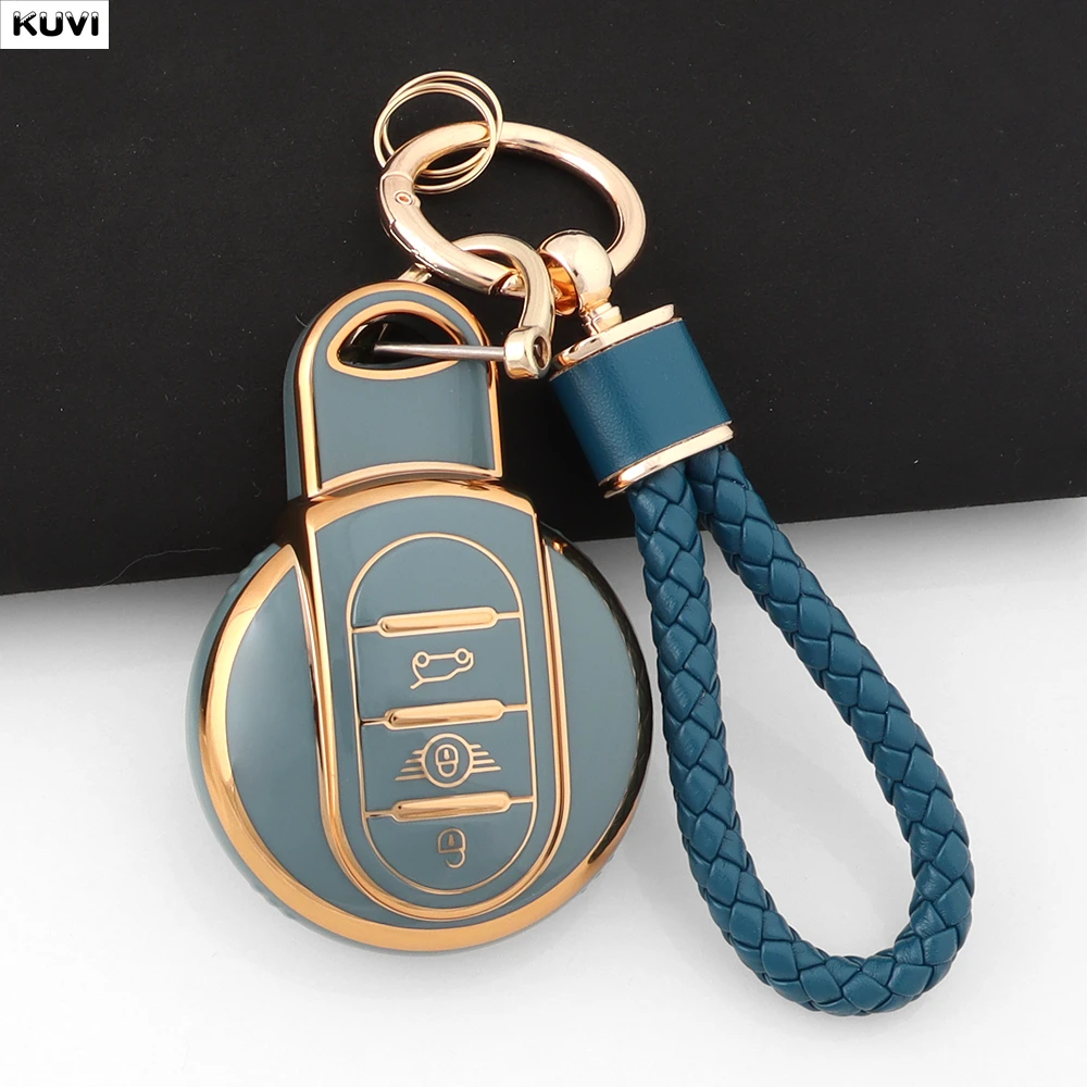 New TPU Car Key Case Cover Holder Fob Shell For BMW Mini COOPERS ONE JCW F56 F55 F54 F57 F60 R55 R56 R57 R58 R59 R60 S Roadster